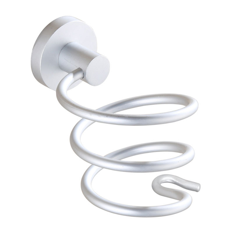 Haartrocknerhalter, Spiralförmiger Haartrocknerhalter, Haartrocknerhalter, Wandmontierter Aluminium-kabelhalter Für Küche Und Badezimmer