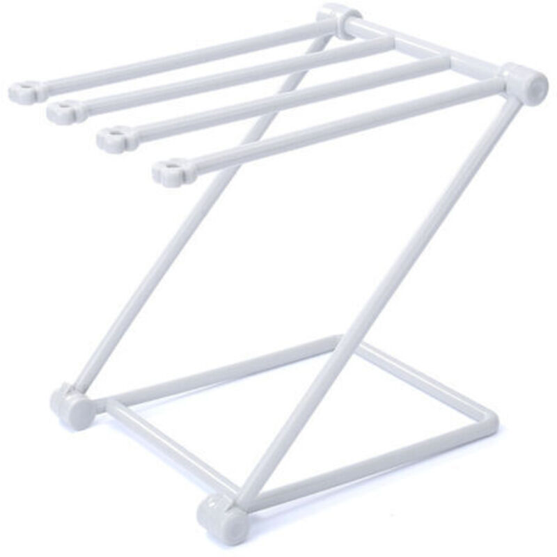 [niemals Verwendet] Freistehender, Klappbarer Handtuchhalter, Badezimmer-handtuchhalter Mit 4-stangen-design, Geeignet Für Schlafzimmer, Badezimmer Usw.