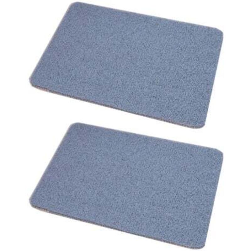 [niemals Verwendet] 2er-pack Graue, Rutschfeste Duschmatte, 60 X 40 Cm Rutschfeste Badematte, Weiche Pvc-luffa-badematte Fürs Badezimmer, Schnelltrocknend