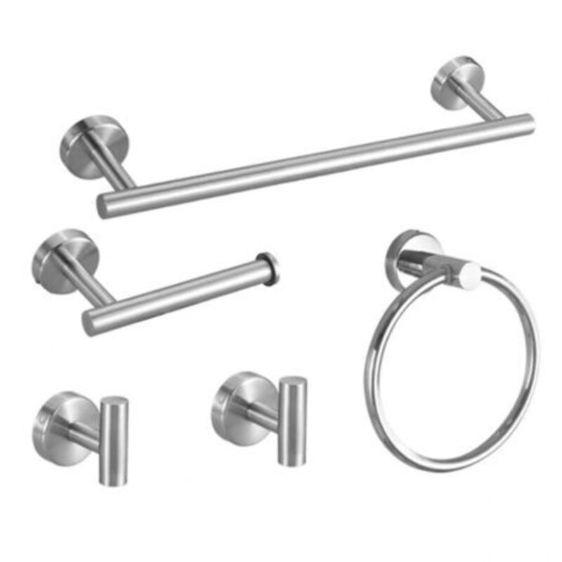 [niemals Verwendet] 5-teiliges Badezimmer-zubehörset, Handtuchhalter-set Aus Gebürstetem Edelstahl, 40 Cm Wand-badezimmer-accessoire-set