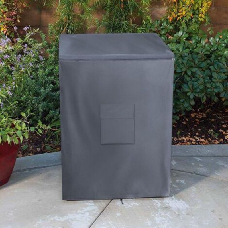 [niemals Verwendet] 55,88 X 63,5 X 85,09 Cm Gefrierschrankabdeckung, Wasserdichte Schutzhülle Für Gefrierschränke, Für Terrasse, Garten, Balkon, Hof (grau)