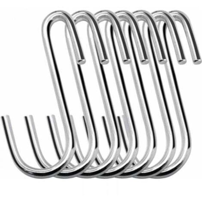 [niemals Verwendet] Packung Mit 20 Robusten, 6 Cm Langen S-förmigen Hängehaken Für Küche, Bad, Schlafzimmer Und Büro (silber)