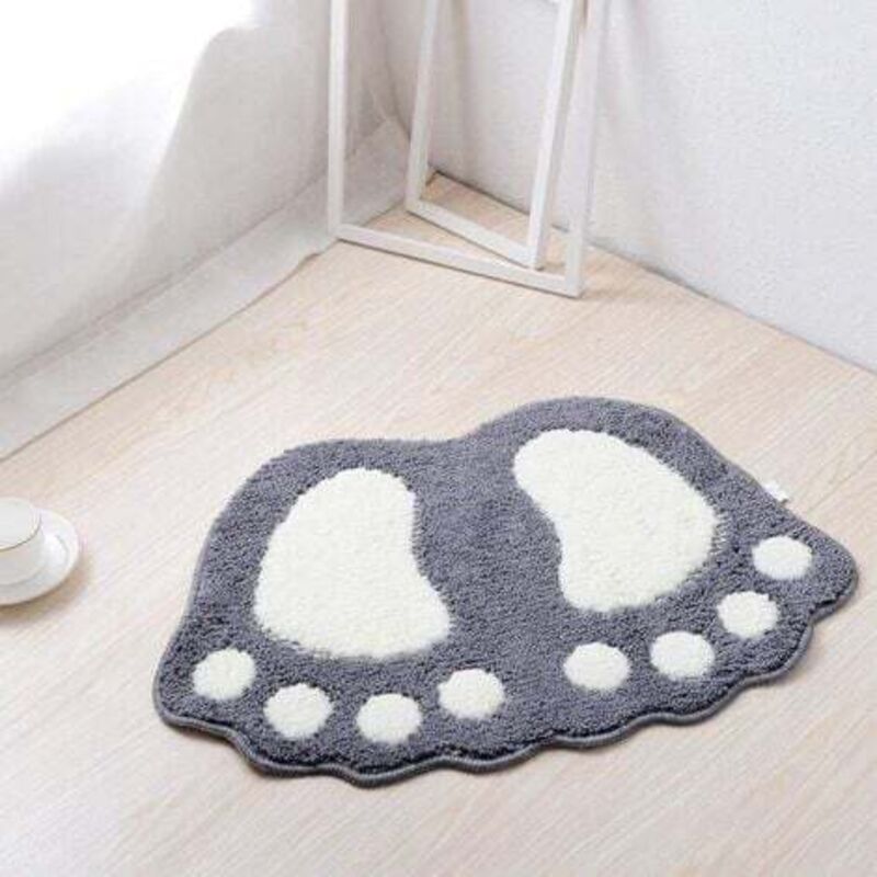 [niemals Verwendet] Rutschfeste Badematte (grau), 67 X 48 Cm, Schnelltrocknend, Geeignet Für Schlafzimmer, Küchen Und Flure, Leicht Zu Reinigen Und Zu Pflegen, Erhöht Die Sicherheit In Ihrem Zuhause