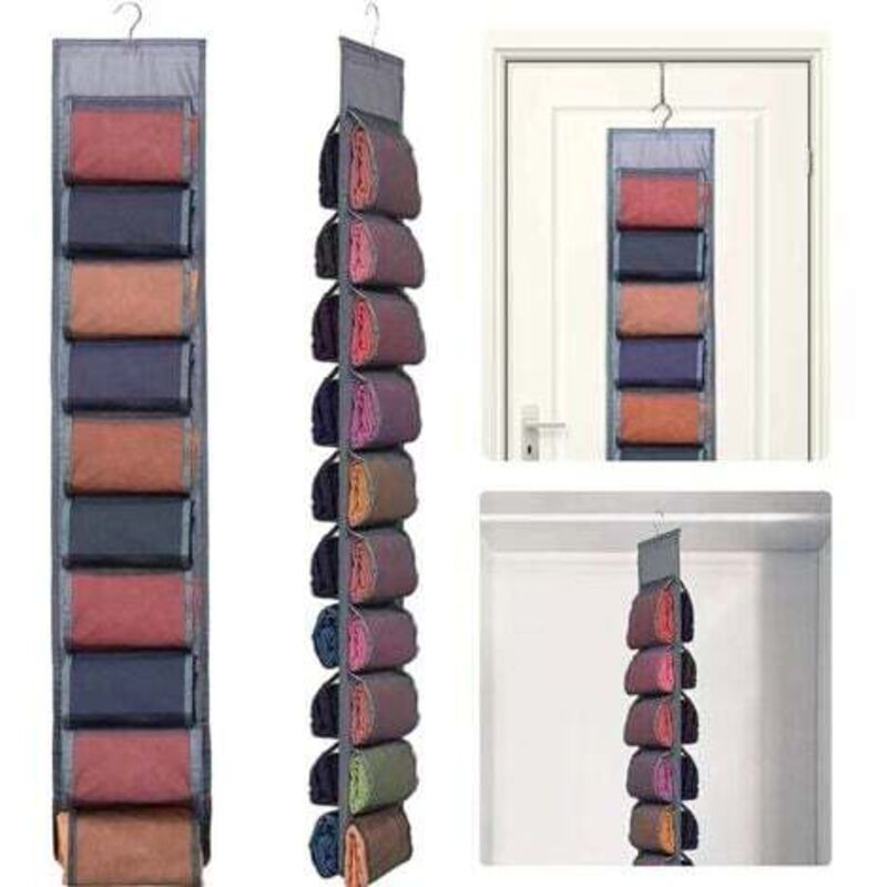 [niemals Verwendet] Hängender Handtaschenorganizer, 2er-pack Mit 40 Staubdichten Taschen, Aufbewahrungstasche Für Kleiderschrank, Platzsparendes Aufbewahrungssystem, Waschbar (grau)