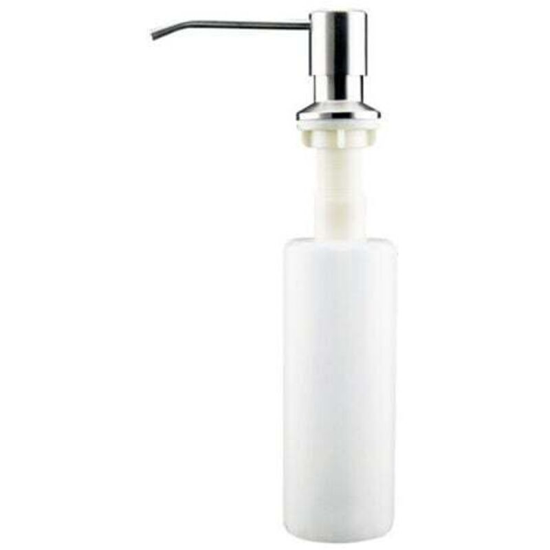 [niemals Verwendet] Einbauseifenspender (350 Ml), Edelstahl, Für Küchenspülen, Mit Integrierter Flasche, Nachfüllpackung Mit Silbernem Deckel