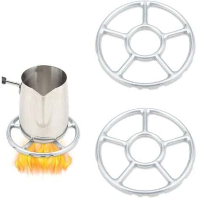 [niemals Verwendet] Set Mit 2 (15,5 Cm) Gasreduzierstücken Für Kochfeld, Wok-aufsatz, Gasherd, Gasflasche, Kaffeemaschine, Mokka-kaffeemaschine