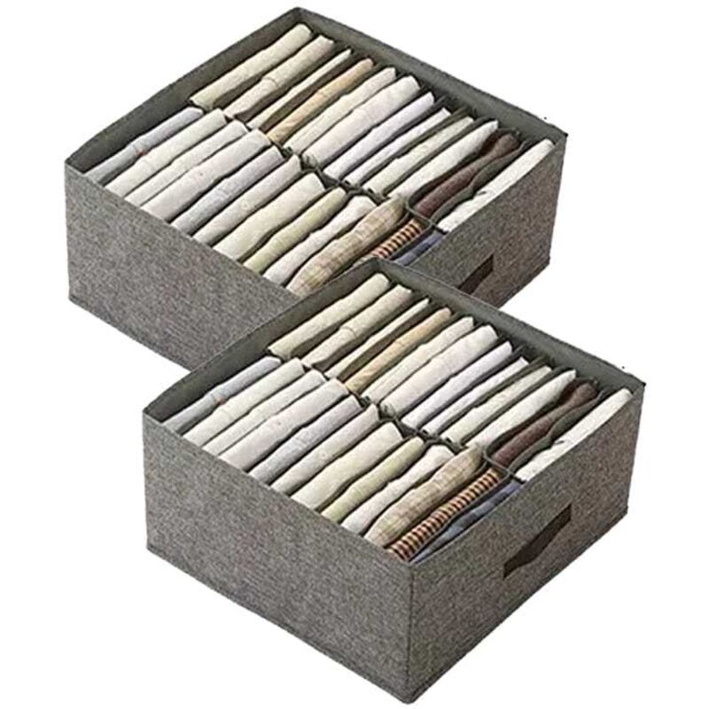 [niemals Verwendet] 2-teiliger Kleiderschrank-organizer Mit 24 Fächern – Ordnung Und Aufbewahrung Für T-shirts Und Jeans