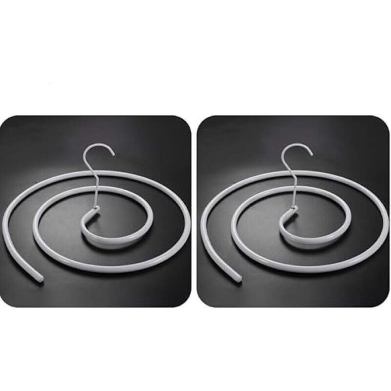 [niemals Verwendet] Set Mit 2 Spiralförmigen Aufhängern Für Decken, Sonnengetrocknete Bettdecken, Bettlaken, Matratzen (rund)