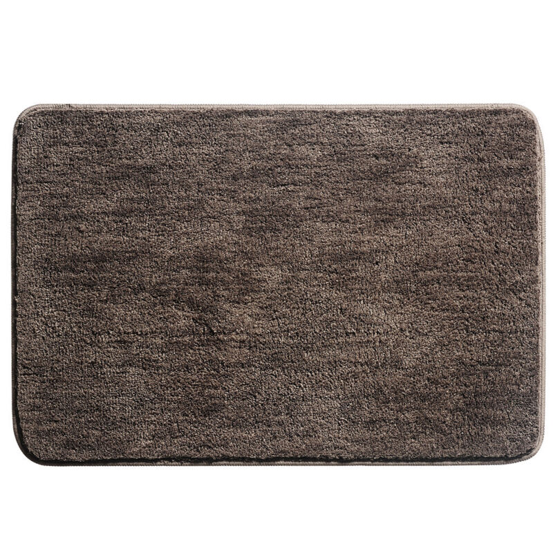 [niemals Verwendet] Badematte, Rutschfeste, Dicke Badematte, Saugfähige Duschvorhangmatte, Ultraweiche Mikrofaser-bodenmatte, Kaffeebraun, 50 X 80 Cm
