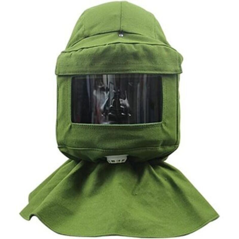 Professioneller Sandstrahlhelm Mit Integriertem Halstuch, Staubdichtem Gewebe, Vollständigem Gesichts- Und Kopfschutz – Ulisem