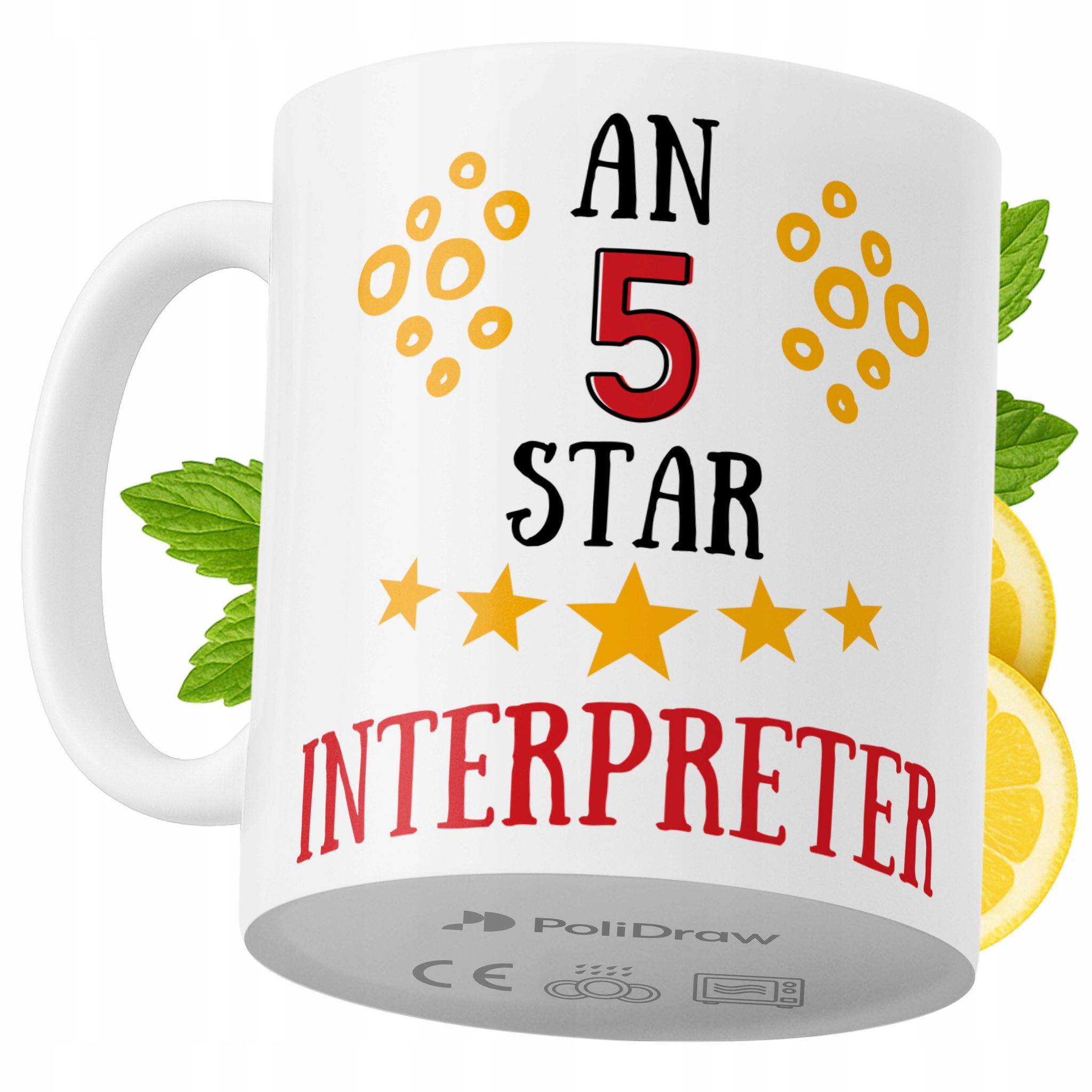 Lustige Tasse Für Dolmetscher – Kaffee- Oder Teetasse Mit Witzigem Textdesign – Ideal Für Geburtstage, Namenstage, Feiertage Und Besondere Anlässe. Hochwertige Tasse Für Zuhause, Büro Und Arbeit. Farb