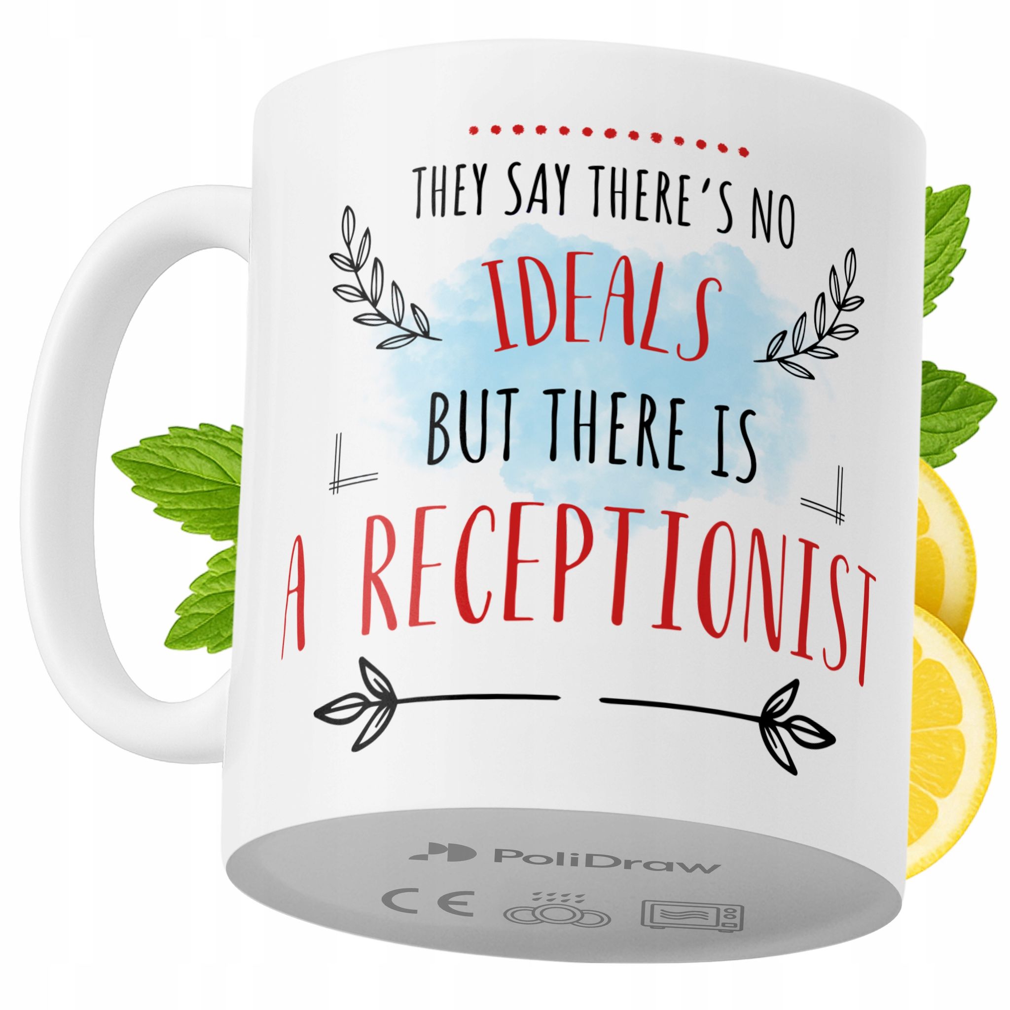 Lustige Kaffeetasse Mit Witzigem Textdesign Für Rezeptionistinnen – Ideal Für Geburtstage, Namenstage, Feiertage Und Besondere Anlässe. Hochwertige Tasse Für Büro, Homeoffice Und Arbeit. Farbe: Weiß,