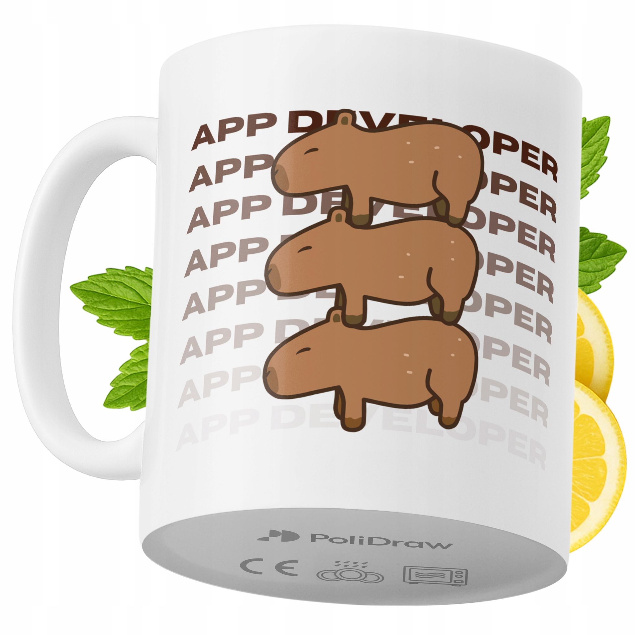 Lustige Kaffeetasse Mit Witzigem Textdesign Für App-entwickler – Ideal Für Geburtstage, Namenstage Und Feiertage. Hochwertige Tasse Für Besondere Anlässe Im Homeoffice Oder Büro. Farbe: Weiß, 330 Ml.