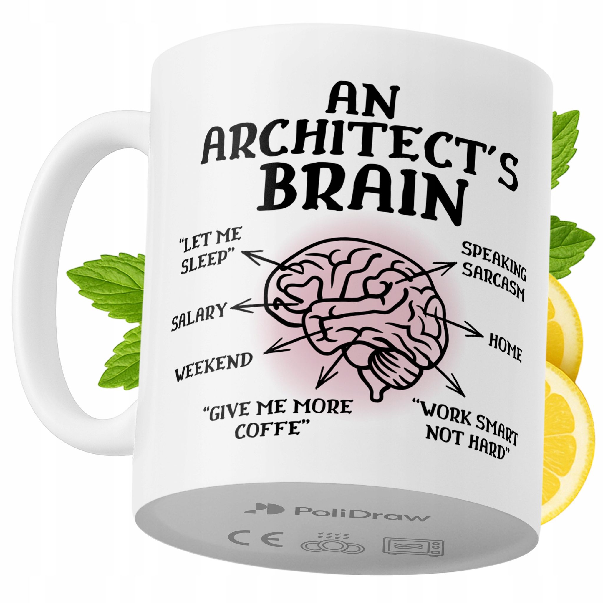 Lustiger Kaffee- Oder Teebecher Für Architekten Mit Witzigem Textdesign – Ideal Für Geburtstage, Namenstage, Feiertage Und Besondere Anlässe. Hochwertiger Becher Für Zuhause, Büro Und Arbeit. Farbe: W