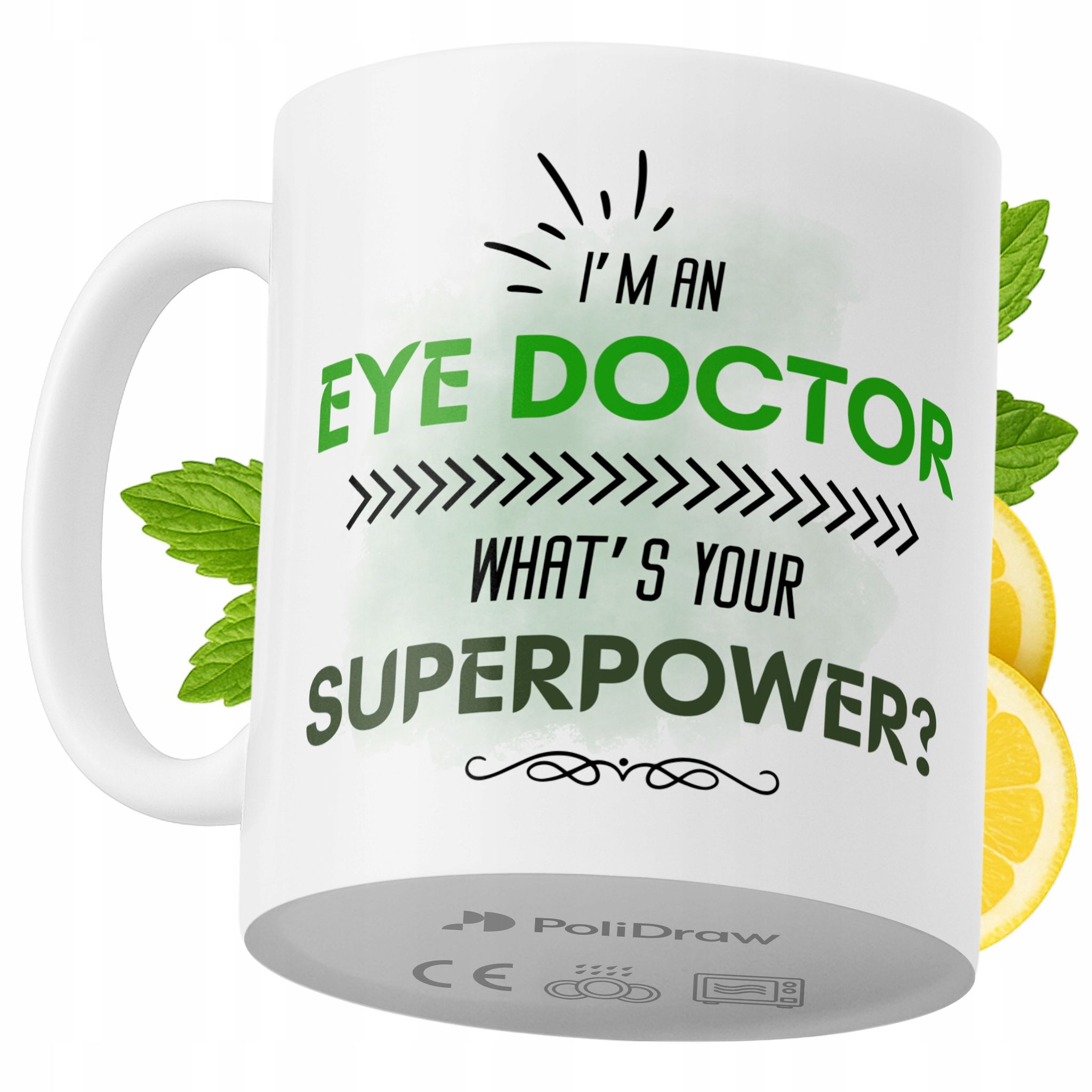 Lustige Kaffee- Oder Teetasse Mit Witzigem Textdesign Für Augenärzte – Ideal Für Geburtstage, Namenstage, Feiertage Und Besondere Anlässe. Hochwertige Tasse Für Zuhause, Büro Und Arbeit. Farbe: Weiß,