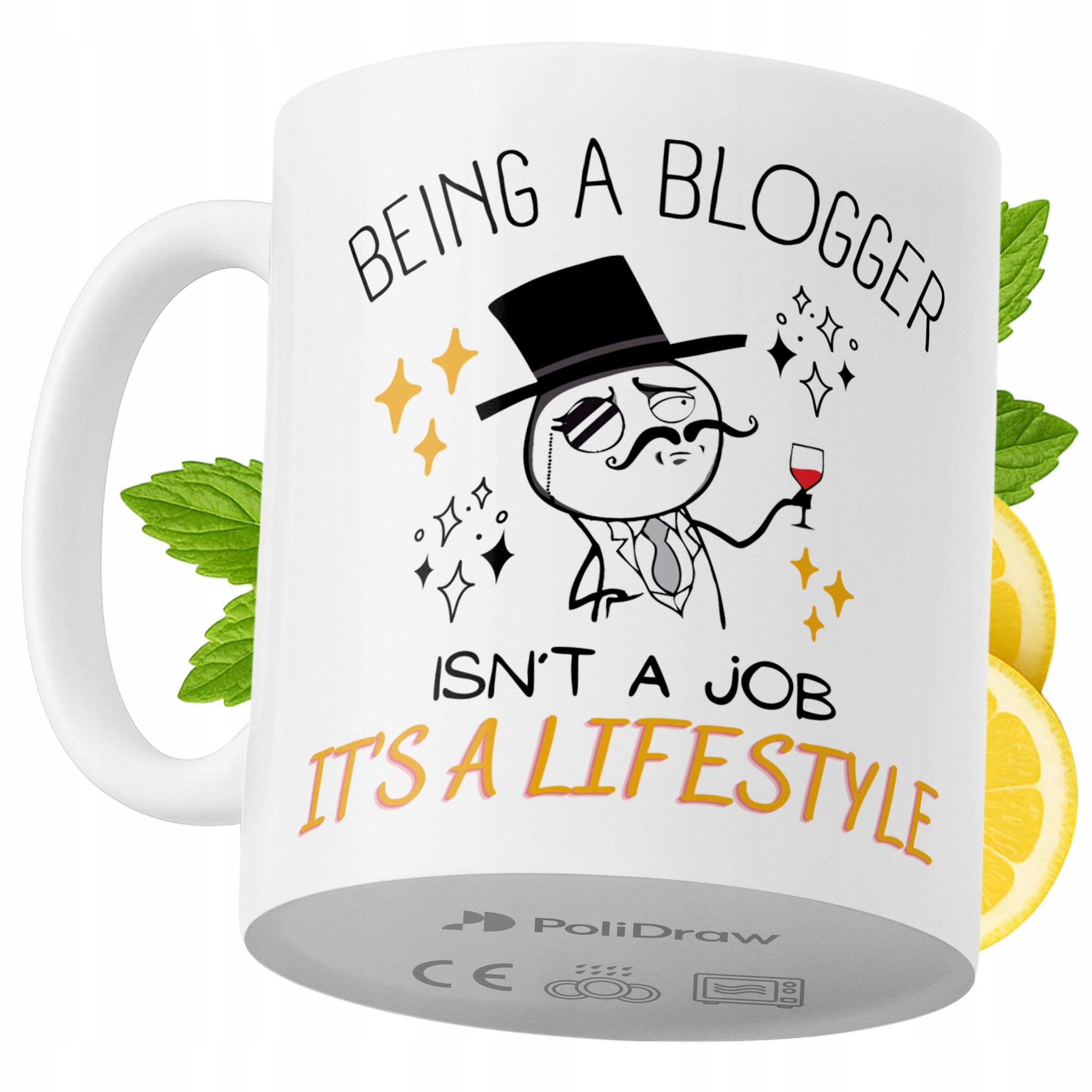 Lustiger Kaffee- Oder Teebecher Für Blogger Mit Witzigem Textdesign – Ideal Für Geburtstage, Namenstage, Feiertage Und Besondere Anlässe. Hochwertiger Becher Für Zuhause, Büro Und Arbeit. Farbe: Weiß,