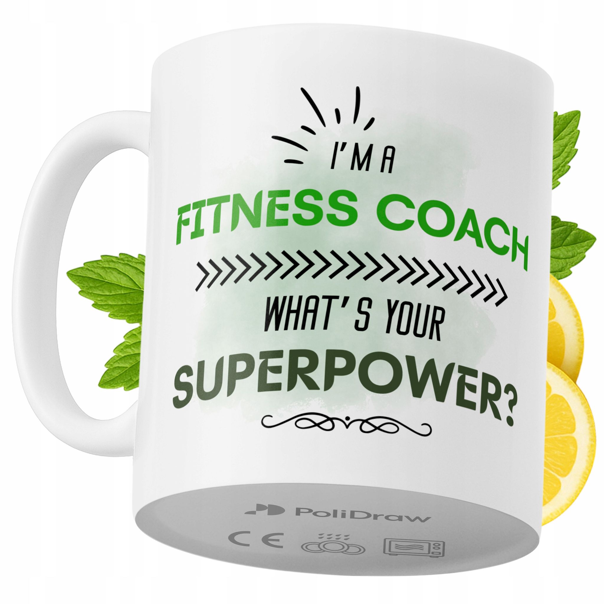Lustige Kaffeetasse Mit Witzigem Textdesign Für Fitnesstrainer – Ideal Für Geburtstage, Namenstage Und Feiertage. Hochwertige Tasse Für Besondere Anlässe, Ob Im Büro Oder Zu Hause. Farbe: Weiß, 330 Ml