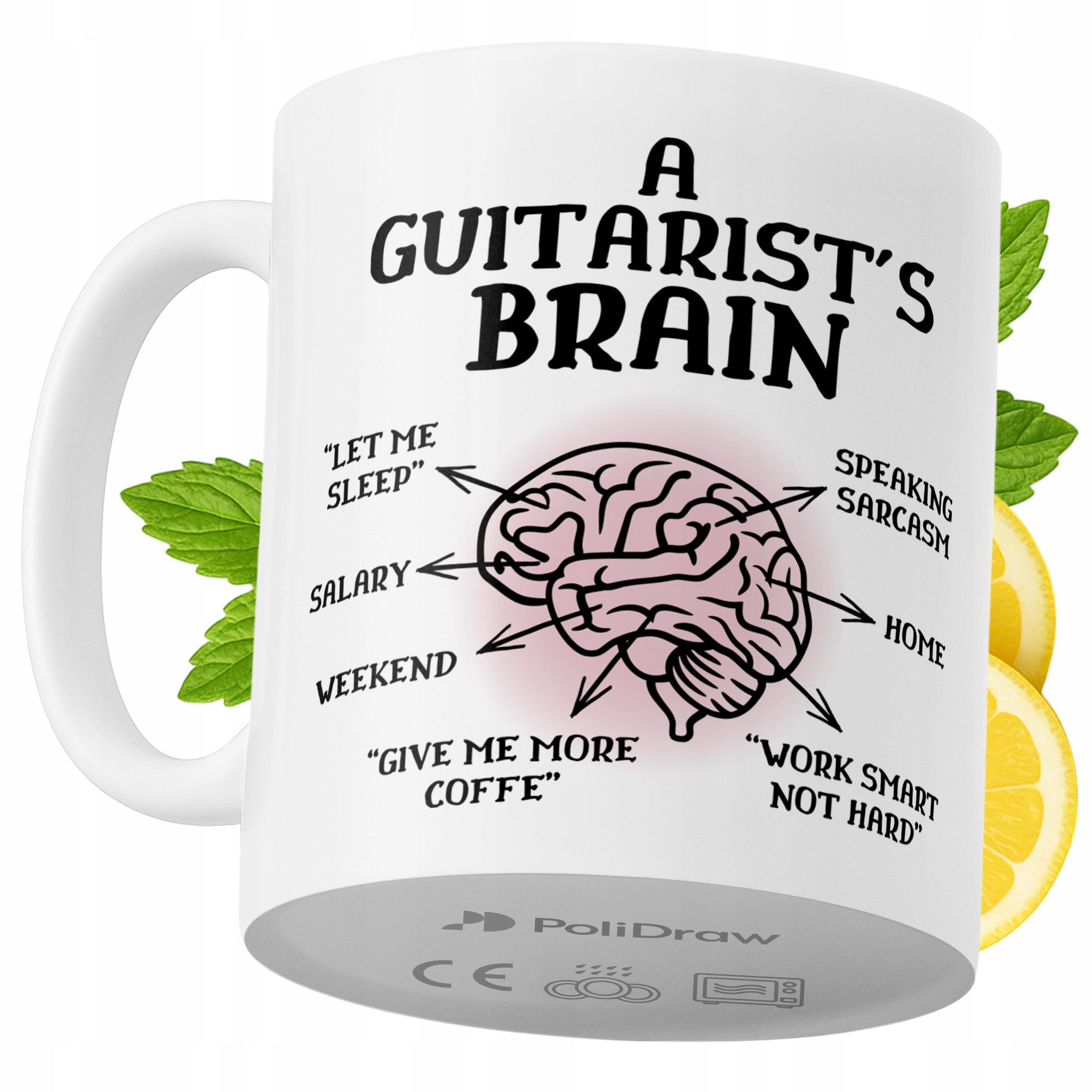 Lustige Kaffee- Oder Teetasse Für Gitarristen Mit Witzigem Textdesign – Ideal Für Geburtstage, Namenstage, Feiertage Und Besondere Anlässe. Hochwertige Tasse Für Zuhause, Büro Und Arbeit. Farbe: Weiß,