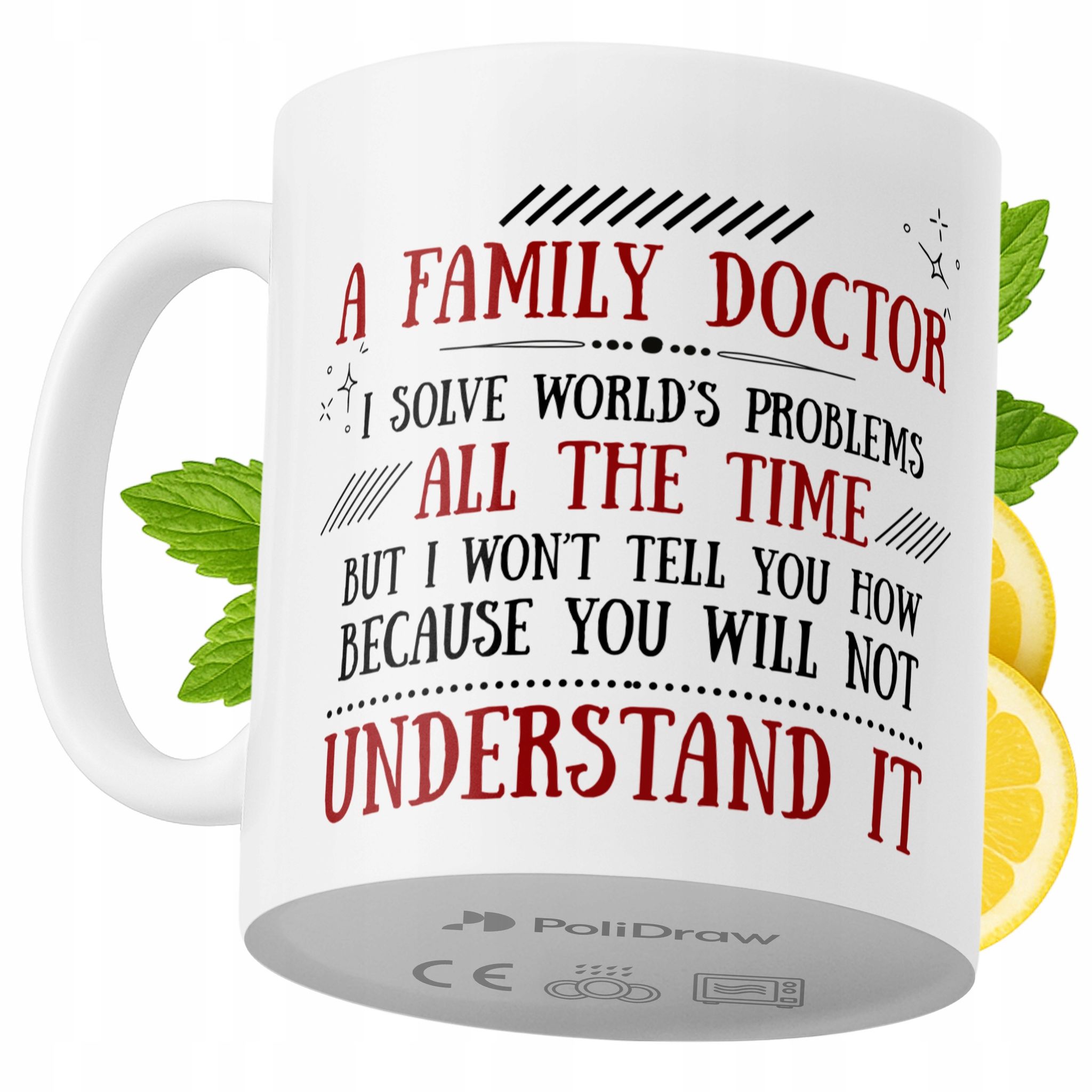 Lustige Kaffeetasse Mit Witzigem Textdesign Für Hausärzte – Ideal Für Geburtstage, Namenstage Und Feiertage. Hochwertige Tasse Für Besondere Anlässe, Ob Zu Hause, Im Büro Oder Bei Der Arbeit. Farbe: W