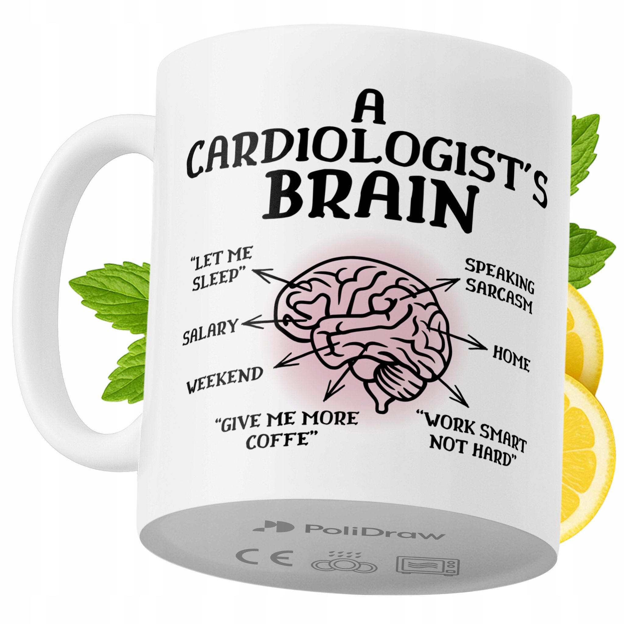 Lustige Tasse Für Kardiologen – Kaffee- Oder Teetasse Mit Witzigem Textdesign – Ideal Für Geburtstage, Namenstage, Feiertage Und Besondere Anlässe. Hochwertige Tasse Für Zuhause, Büro Und Arbeit. Farb