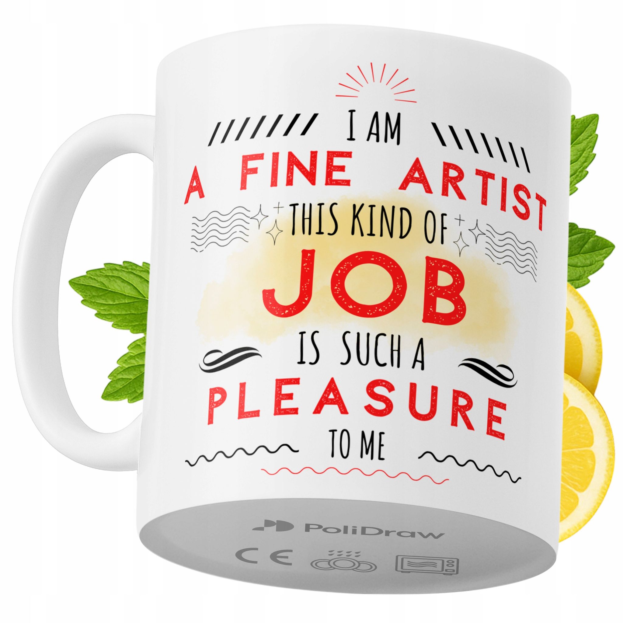 Lustiger Kaffee- Oder Teebecher Mit Witzigem Textdesign Für Künstler – Ideal Für Geburtstage, Namenstage, Feiertage Und Besondere Anlässe. Hochwertiger Becher Für Zuhause, Büro Und Arbeit. Farbe: Weiß