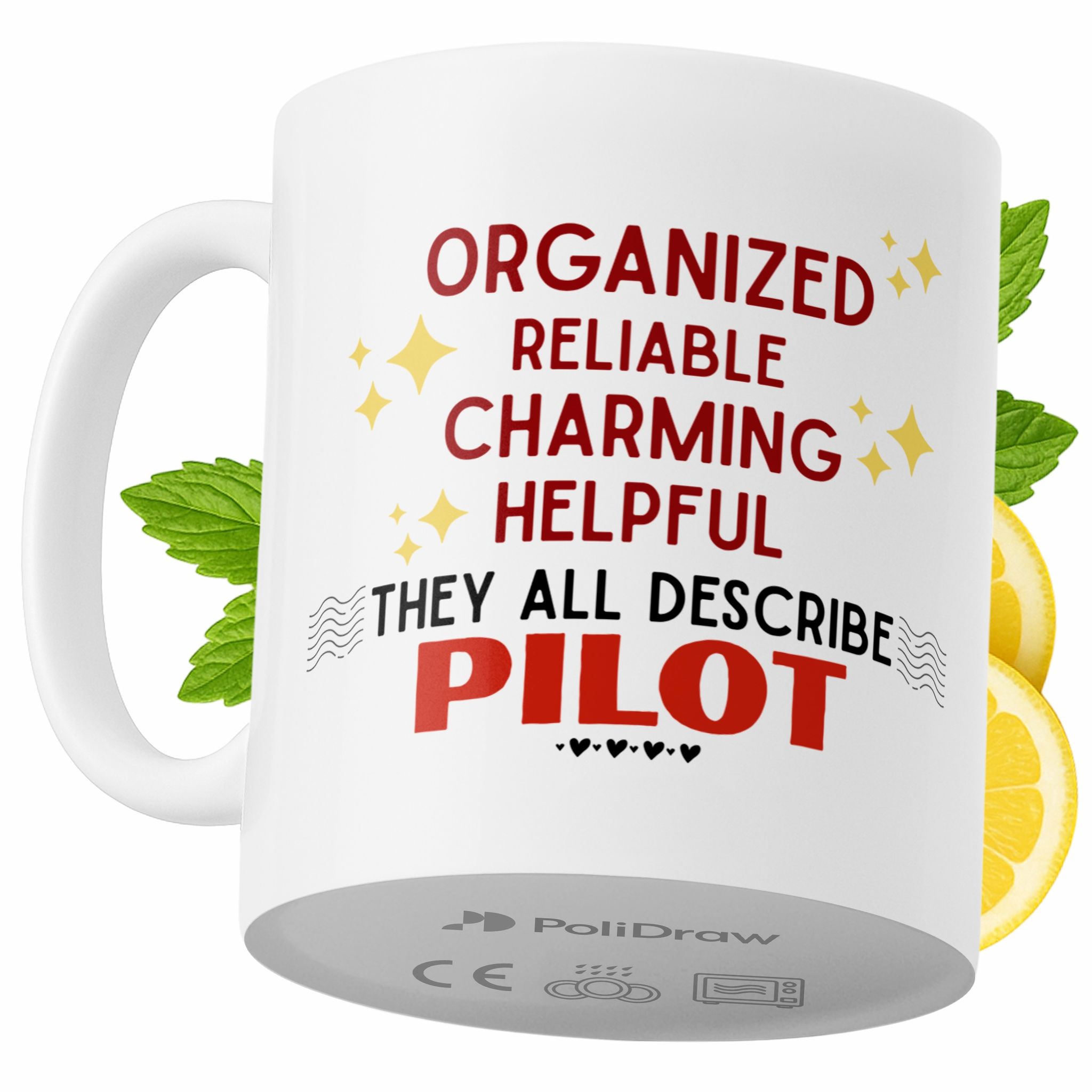 Lustiger Kaffee- Oder Teebecher Mit Witzigem Textdesign Für Piloten – Ideal Für Geburtstage, Namenstage, Feiertage Und Besondere Anlässe. Hochwertiger Becher Für Zuhause, Büro Und Arbeit. Farbe: Weiß,