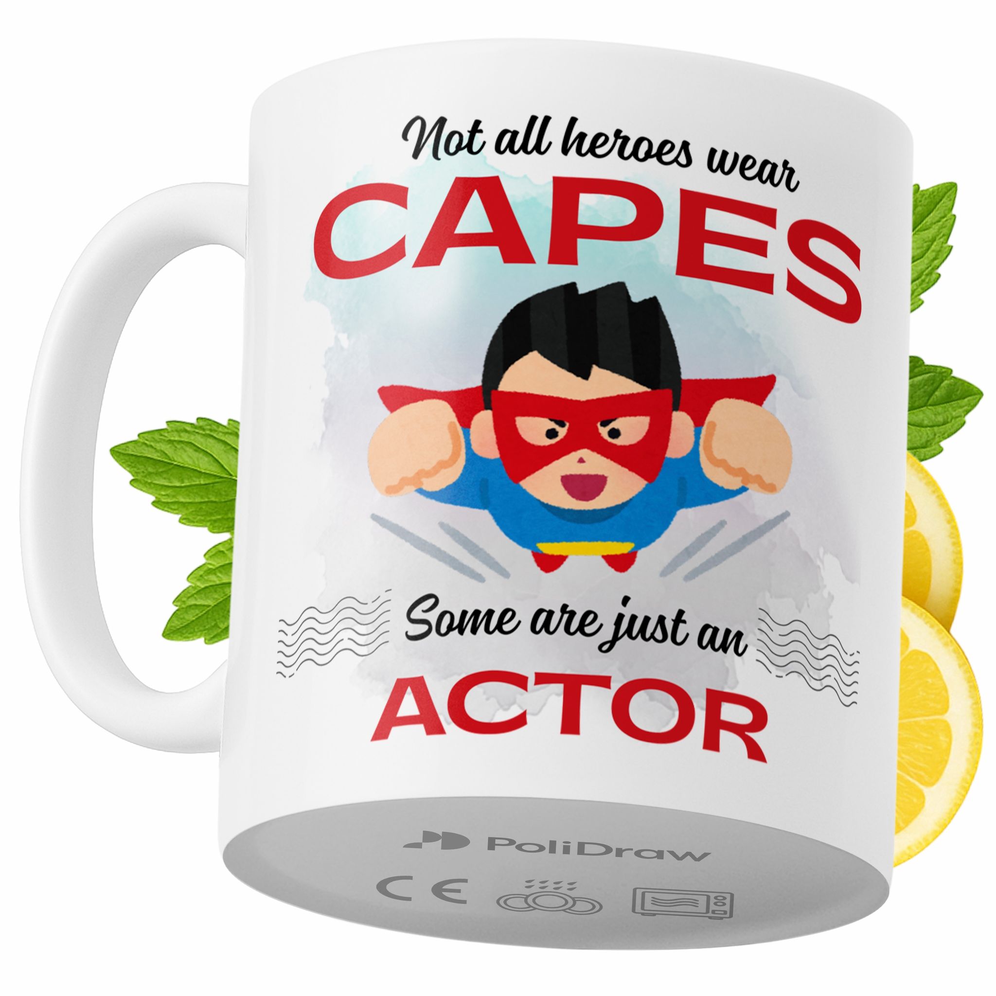 Lustige Kaffeetasse Mit Witzigem Textdesign Für Schauspieler – Ideal Für Geburtstage, Namenstage Und Feiertage. Hochwertige Tasse Für Besondere Anlässe, Ob Zu Hause, Im Büro Oder Bei Der Arbeit. Farbe