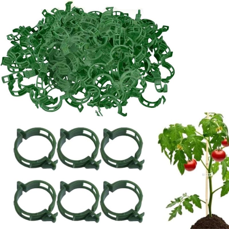 Packung Mit 50 Kunststoff-pflanzenstützen Für Kletterpflanzen, Stützen Für Tomaten Und Weinreben.