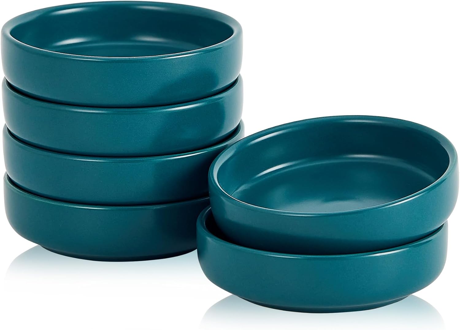 Keramik-sojasaucenschale, 6er-set Kleine 9-cm-schälchen Zum Dippen, Kleine Schalen Für Dips Zu Beilagen, Sushi, Ketchup, Barbecue (grün)