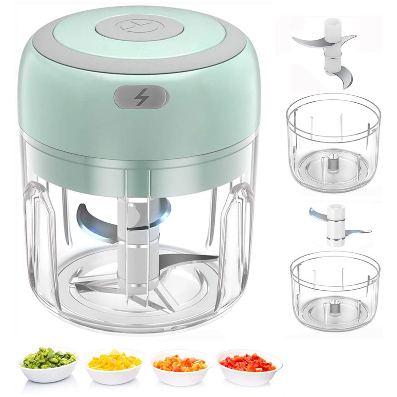 Elektrischer Mini-zerkleinerer, Multifunktional, Kabellos, Usb-aufladbar (gemüse, Fleisch, Nüsse)