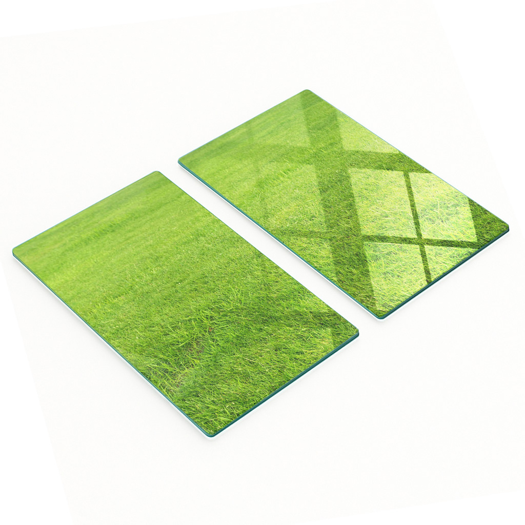 Multifunktionale, Dekorative Glasplatten Für Die Küche, Grasgrün, 2 X 30 X 52 Cm