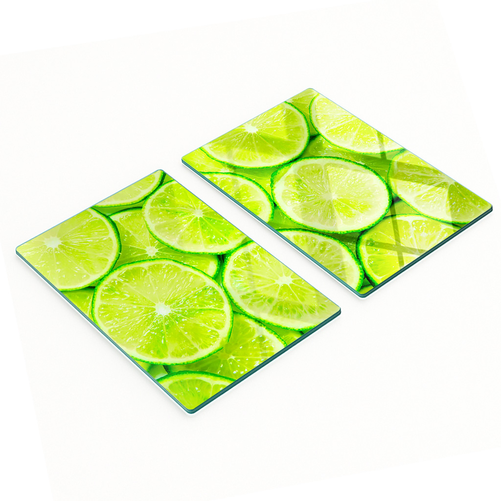 Gehärtete, Multifunktionale Dekorglasplatten, Limette, 2 X 40 X 52 Cm