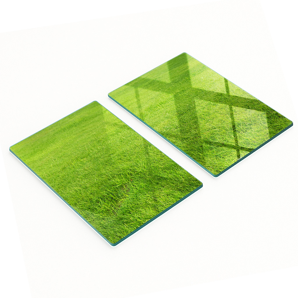 Multifunktionale, Dekorative Glasplatten Für Die Küche, Grasgrün, 2 X 40 X 52 Cm