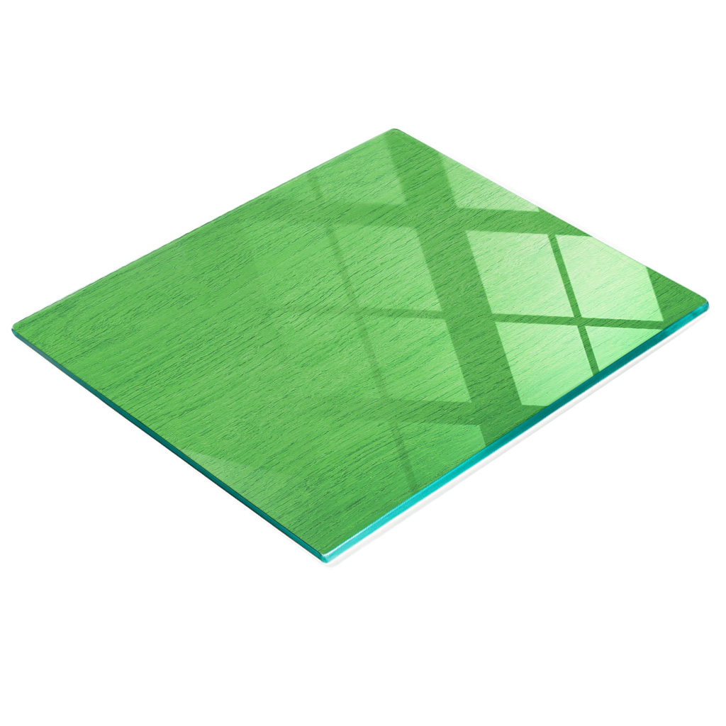 Multifunktionale Dekorative Glasplatte, Grüne Holzplatte, 60 X 52 Cm