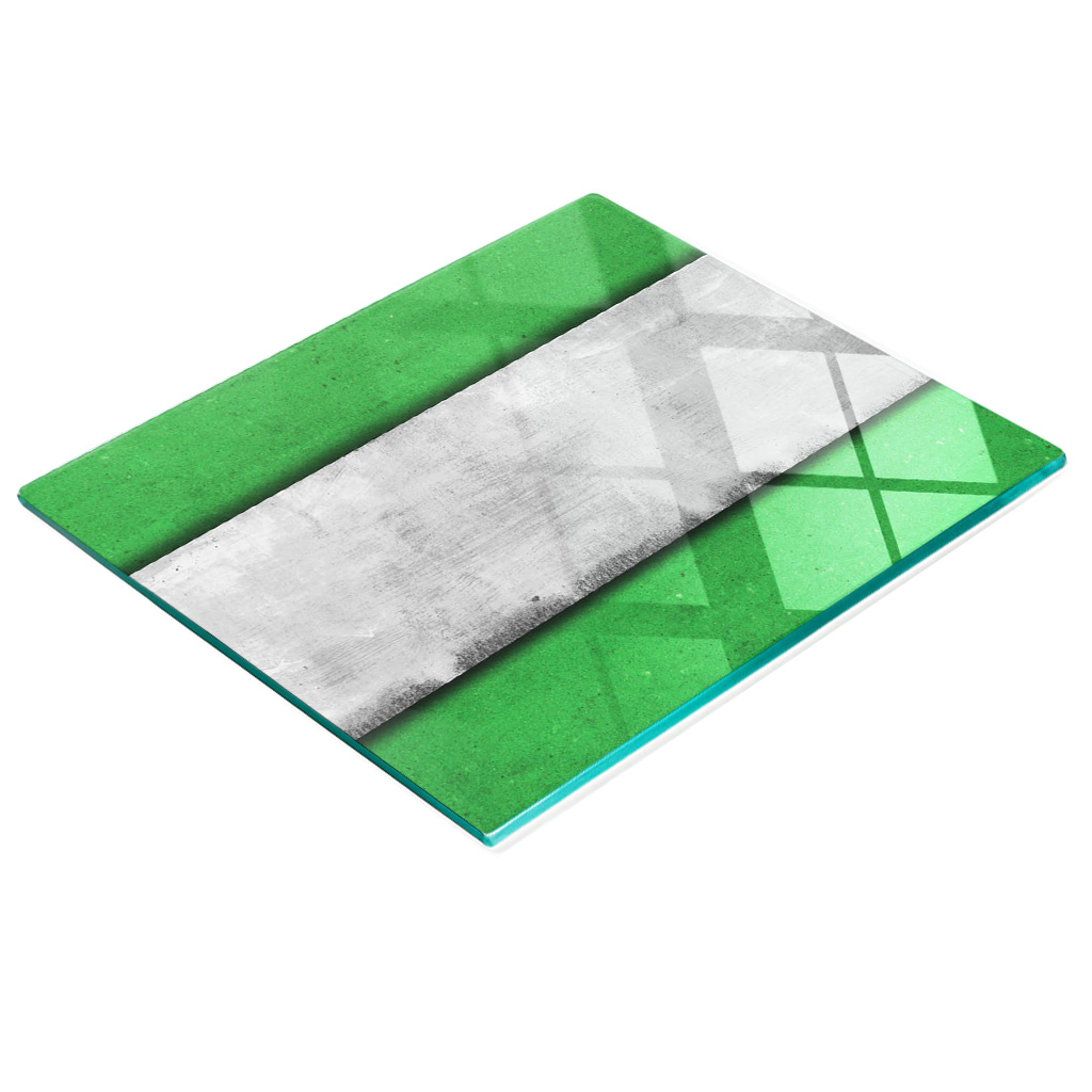 Multifunktionale Dekorative Glas-küchenplatte, Grüne Wand, 60 X 52 Cm