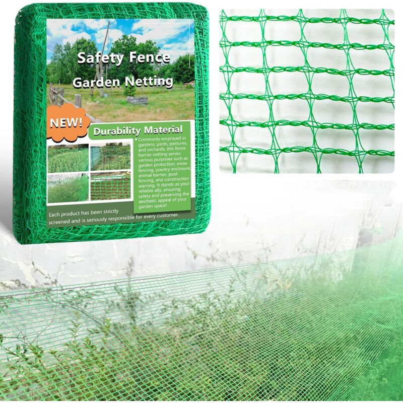 Temporärer Kunststoffzaun 100 Cm × 10 M Baustellenabsperrung Für Gartensicherheit, Tierschutz, Wild- Und Geflügelschutz - Ulisem