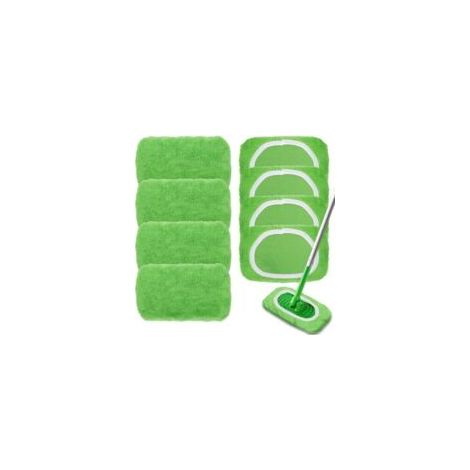 8er-set Wiederverwendbare Reinigungstücher Für Swiffer-wischmopps, Nassreinigungstücher Mit Hoher Wasser- Und Schmutzaufnahmefähigkeit, Ersatztücher Für Die Einmalige Und Einmalige Trockenreinigung, G