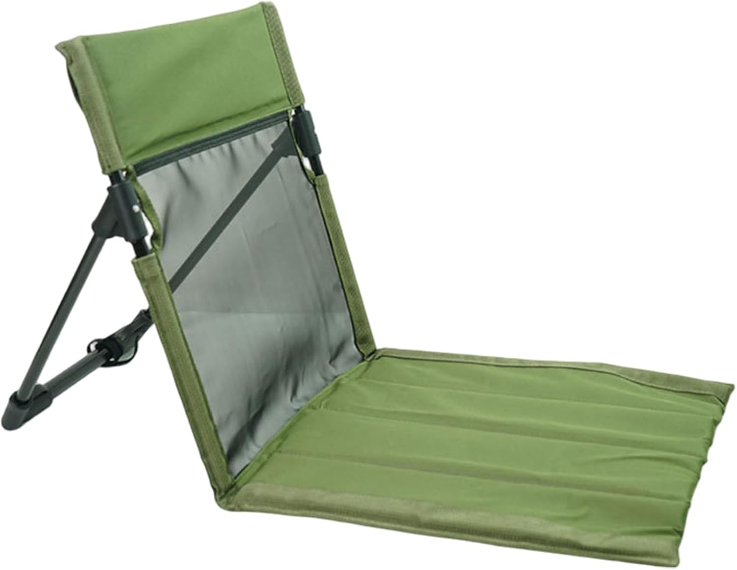 Klappbarer Strandstuhl, Tragbar, Leicht, Flach, Für Camping, Mit Aufbewahrungstasche, Zum Angeln, Grillen, Wandern, Reisen, Für Outdoor-aktivitäten, Grün Strandstühle