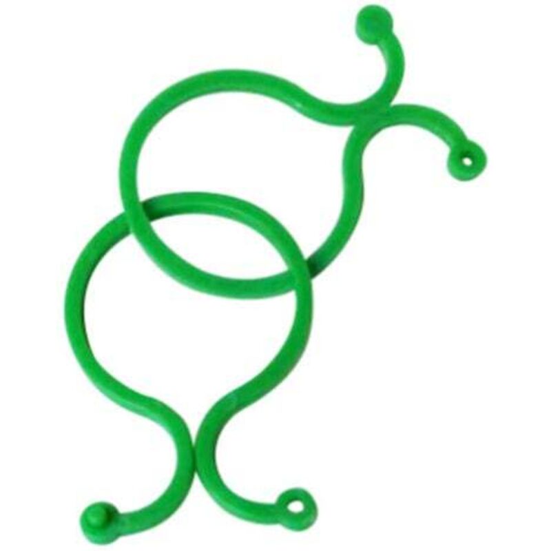 [niemals Verwendet] 200 Große Gartenclips – Gedrehte Pflanzenstützringe Für Kletterpflanzen – Tomatenclips Aus Kunststoff