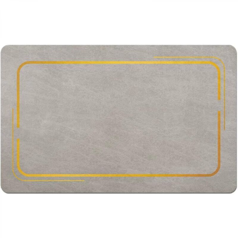 [niemals Verwendet] Küchenabtropfmatte Für Die Arbeitsplatte, Geeignet Für Kaffeemaschine Und Geschirr, 30 X 40 Cm, Hellgrau