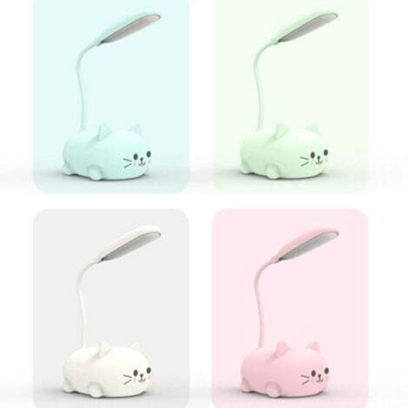 [niemals Verwendet] Set Mit 4 Wiederaufladbaren Usb-leselampen Für Katzen, Faltbare Schreibtischlampen Für Haustiere Zur Unterstützung Des Leselernens Und Zum Schutz Der Augen