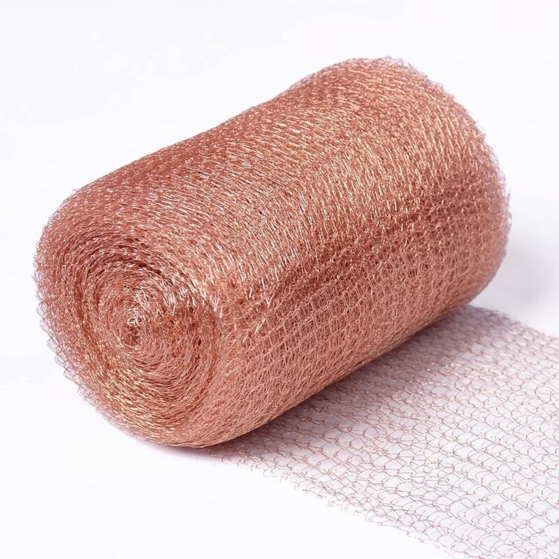 Nagetier- Und Schneckenschutznetz Aus Reinem Kupfer – 12,7 Cm X 10 M, Doppellagig Gestrickt, Wirksame Natürliche Barriere – Ulisem