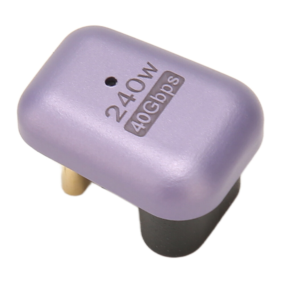 180-grad-u-förmiger Usb-typ-c-adapter, Stecker Und Buchse, Unterstützt 240w Pd-schnellladung, Datenübertragungsgeschwindigkeit Von 40 Gbit/s, 8k-videoausgabe, Universell Einsetzbar Für Laptops, Mobilt