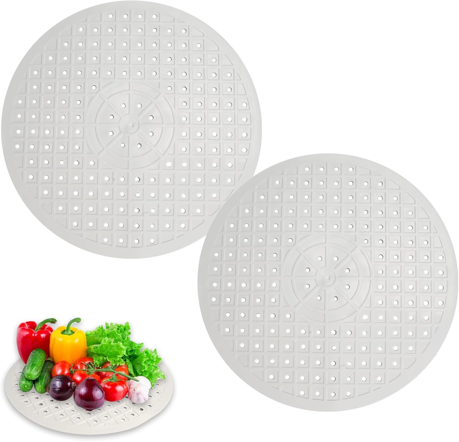 2-teilige Spülbeckenmatte, Zuschneidbare Spülbeckenmatte, Spülbeckenmatte Aus Tpr-gummi, Verstellbare, Rutschfeste Spülbeckenschutzmatte (30,7 X 30,7 Cm)