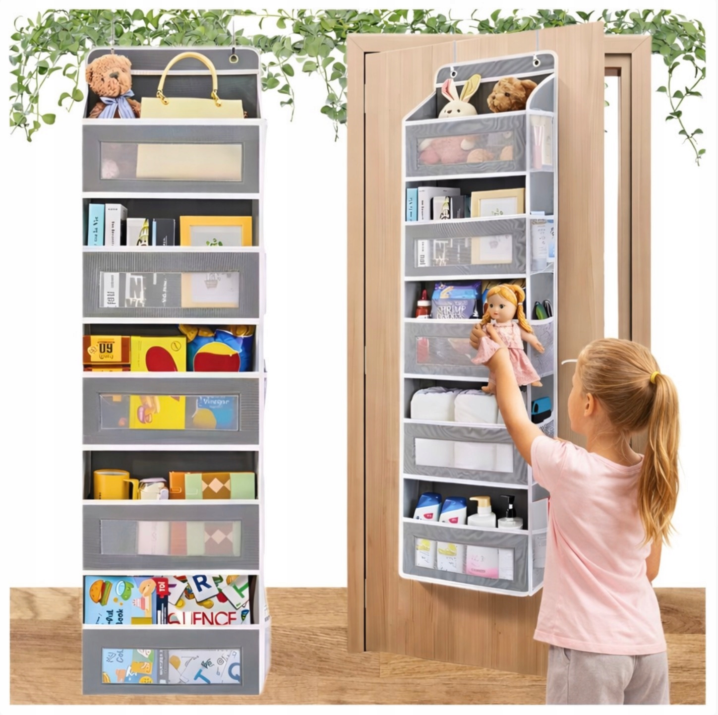 Türorganizer Mit 5 Ablagen, Hängeregal Für Kleiderschrank, Schuhe, Spielzeug, Kosmetik