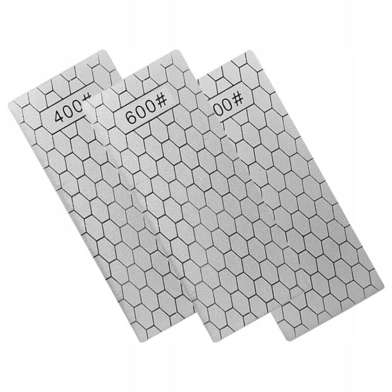 Set Mit 3 Diamant-schärfsteinen Für Messer