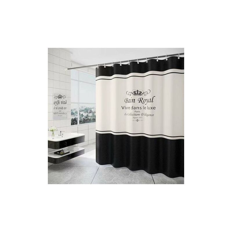 Duschvorhang 180 X 200 Cm – Wasserdichtes Polyester – Schnelltrocknend – Inkl. 12 Haken – Für Bad Und Dusche