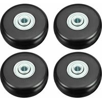 Koffer-rollen-reparaturset, Robust, 50 Mm Geräuscharme Universal-drehrollen Aus Gummi, 4-teilig Für Koffer/gepäck/rucksack/reisegepäck