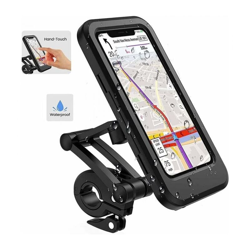 Wasserdichte Handyhalterung Für Fahrräder Und Motorräder – 360° Verstellbar – Kompatibel Mit Gps-geräten Von 4,7 Bis 6,8 Zoll – Einfache Magnetische Montage