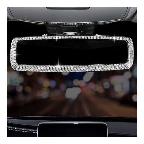 Strassbesetzter Auto-rückspiegel, Strass-kristall-diamant-auto-rückspiegel Für Damen, Autoteile
